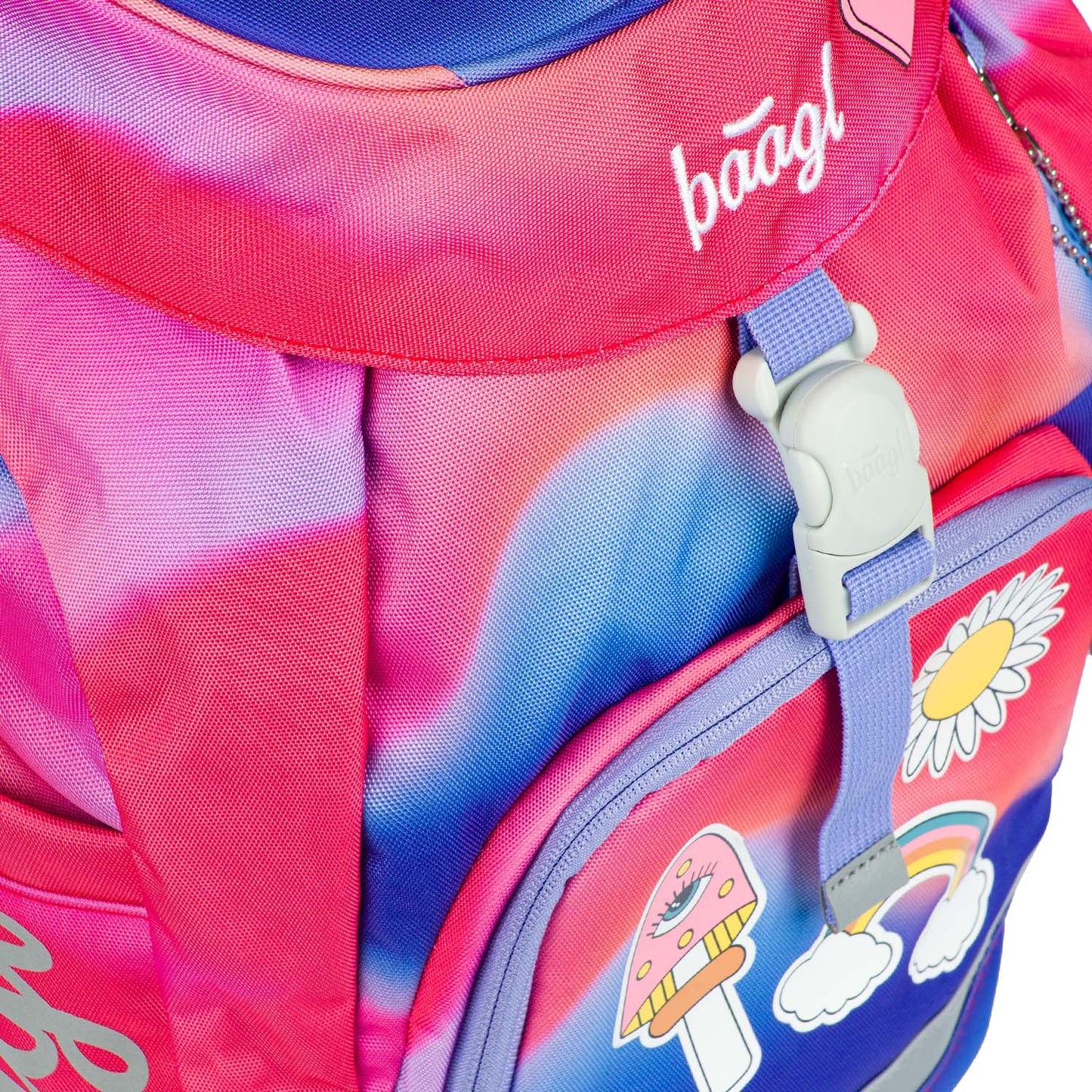 Schulrucksack Airy Rainbow Rot