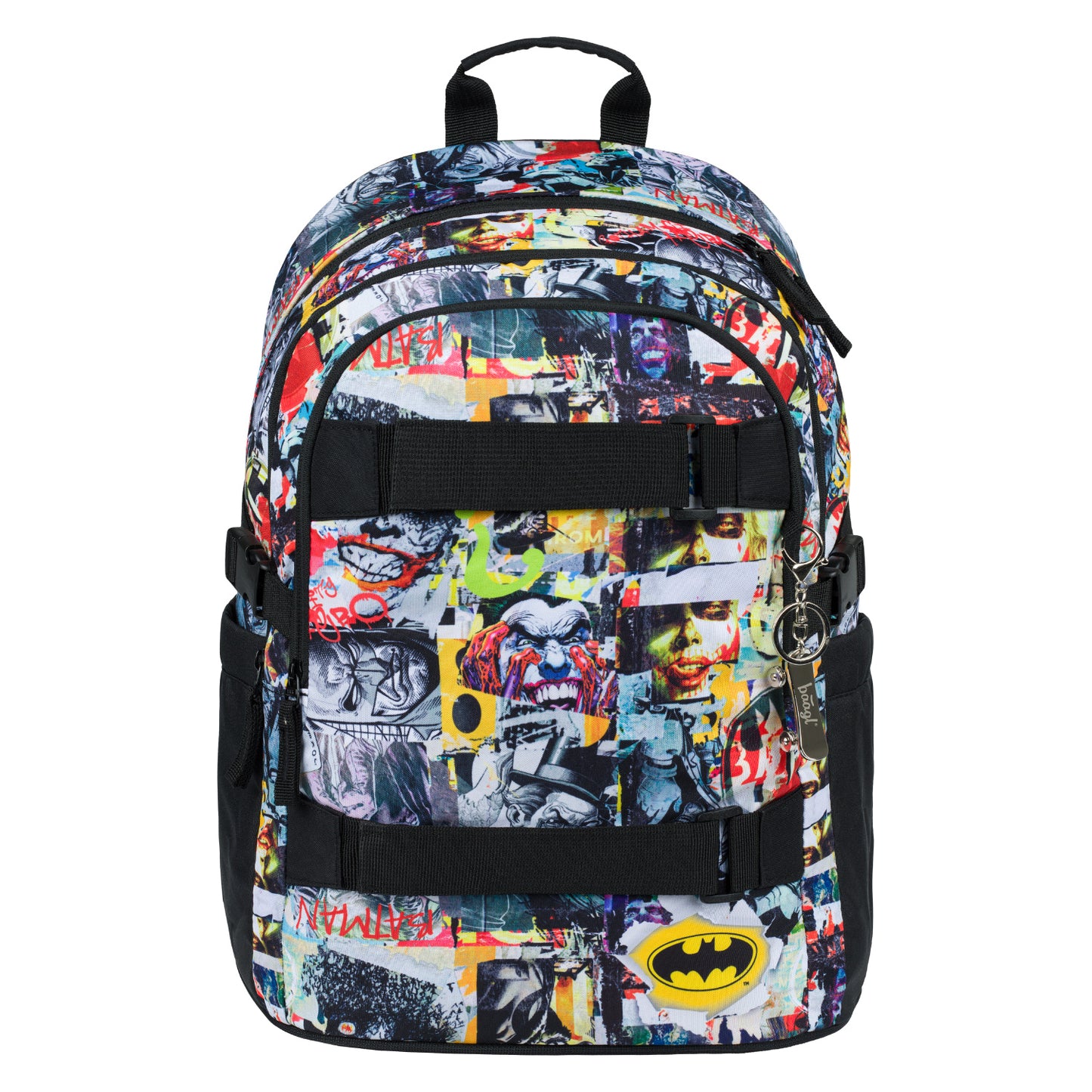Skate Batman Comics Rucksack-Set 5tlg: Rucksack, Federmäppchen, Turnbeutel, Geldbörse, Heftmappe