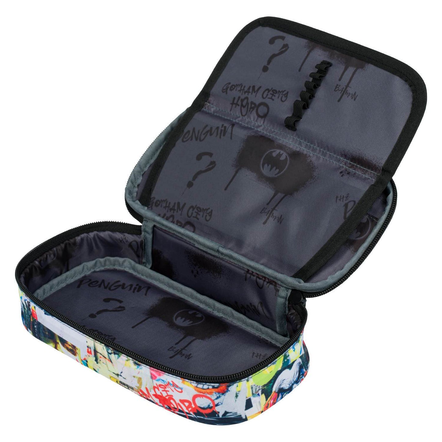 Skate Batman Comics Rucksack-Set 5tlg: Rucksack, Federmäppchen, Turnbeutel, Geldbörse, Heftmappe