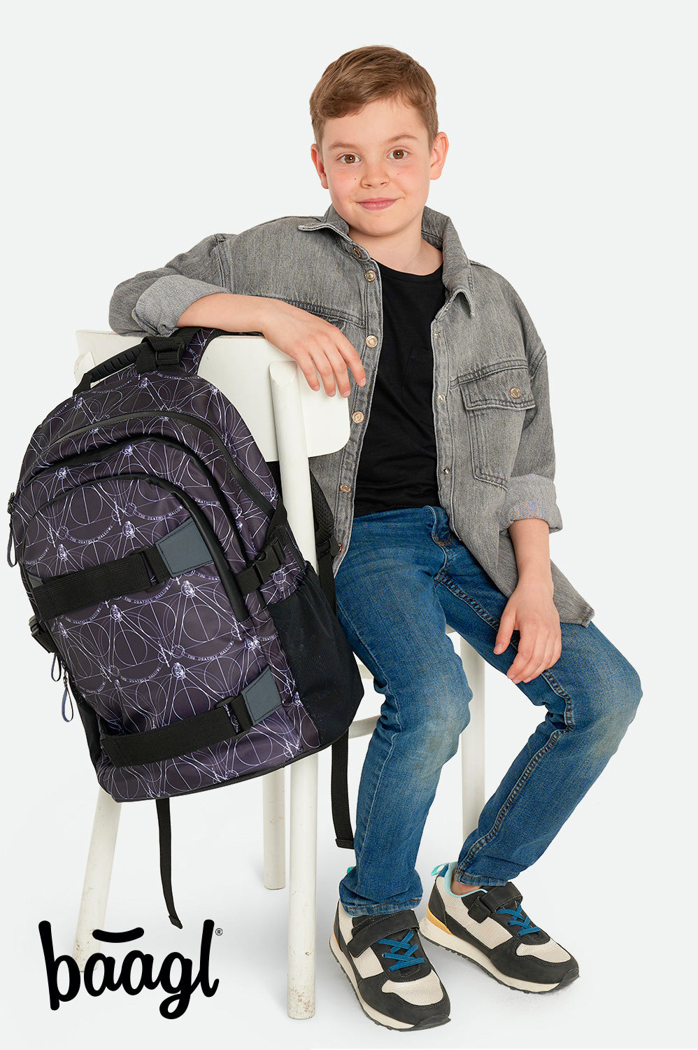 Skate Harry Potter Deathly Hallows Rucksack-5et 3tlg: Rucksack, Federmäppchen, Turnbeutel, Heftmappe, Geldbeutel