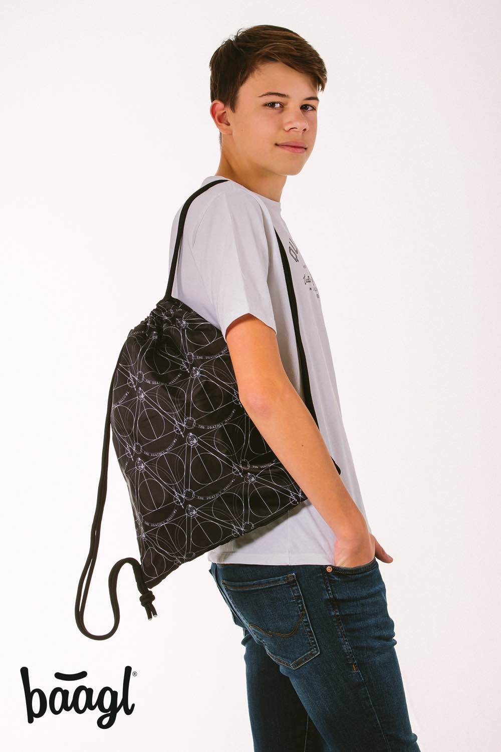 Skate Harry Potter Deathly Hallows Rucksack-5et 3tlg: Rucksack, Federmäppchen, Turnbeutel, Heftmappe, Geldbeutel