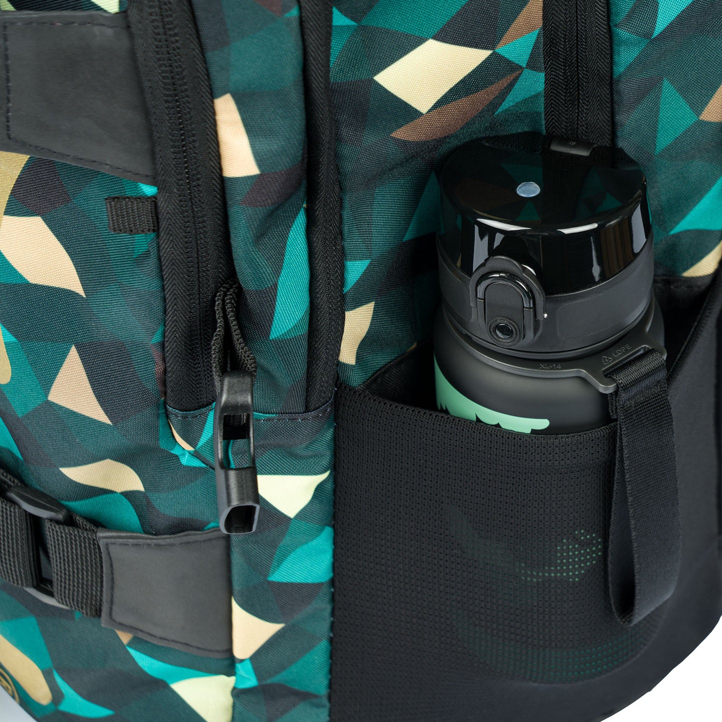 Skate Polygon Rucksack-Set 5tlg: Rucksack, Federmäppchen, Turnbeutel, Geldbörse, Heftmappe