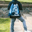 Skate Bluelight Rucksack-Set 5tlg: Rucksack, Federmäppchen, Turnbeutel, Geldbörse, Heftmappe