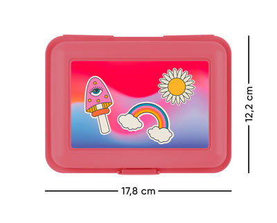 Brotdose Rainbow Rot