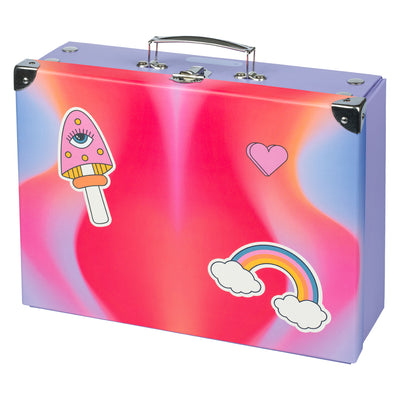 Faltkoffer mit geschmiedeten Ecken Rainbow Rot