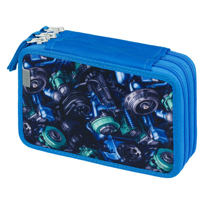 Federmäppchen 3-Fach Rennauto