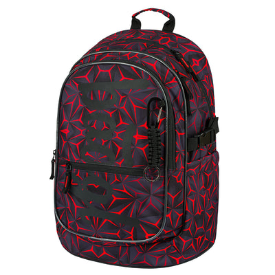 Schulrucksack Core Red Polygon