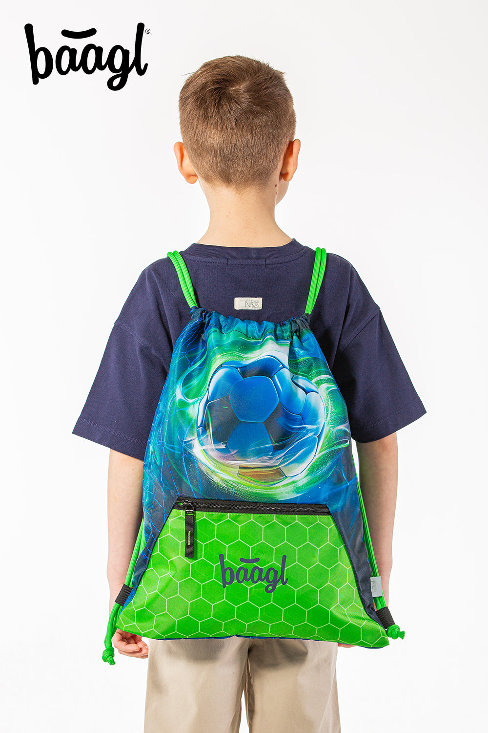 Turnbeutel mit Tasche Fußball Ball