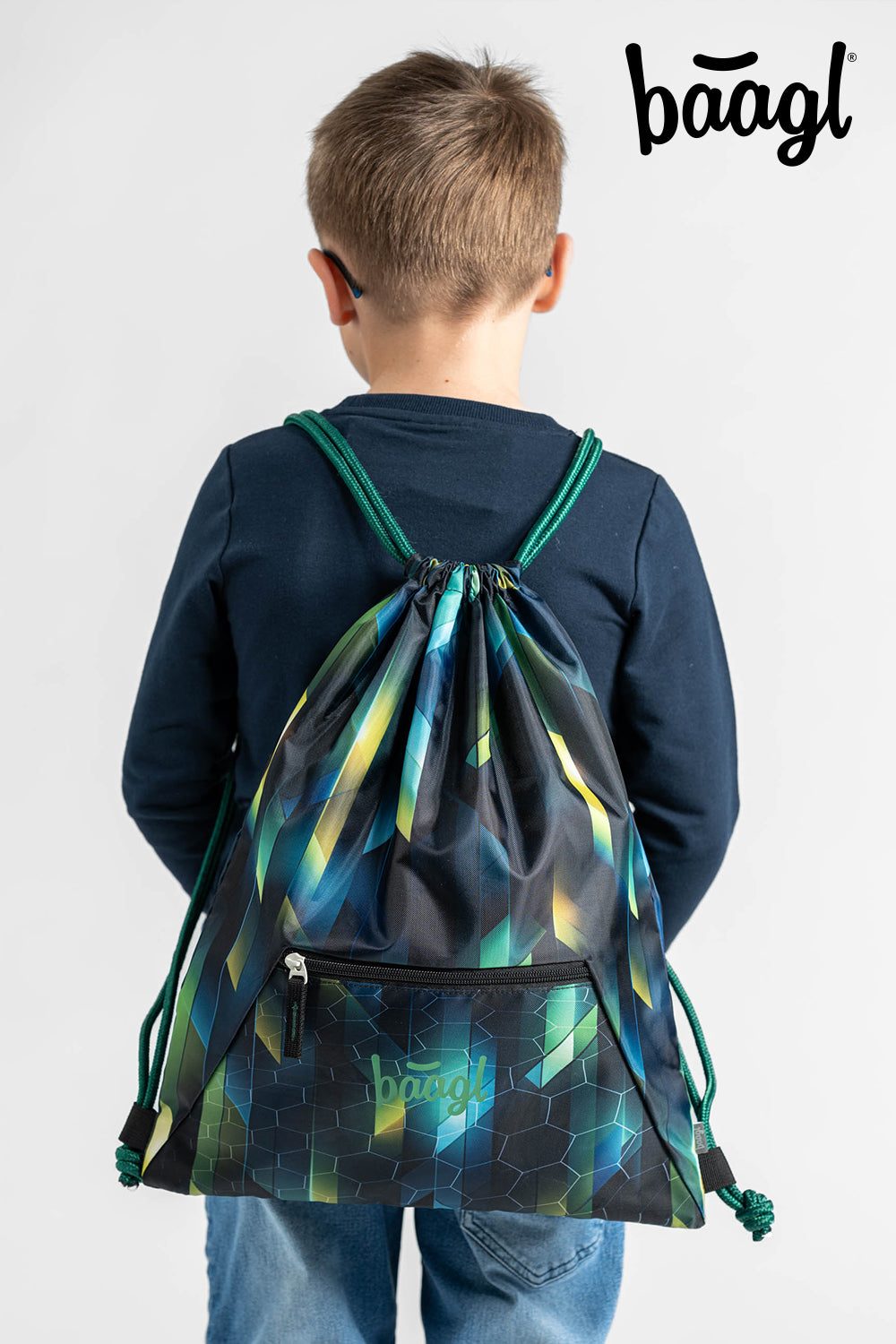 Turnbeutel mit Tasche Fußballspieler