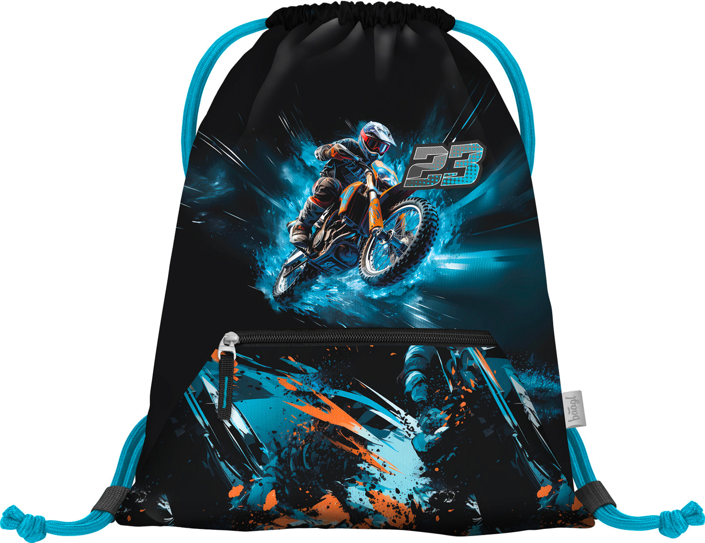 Airy Motorrad Rucksack-Set 3tlg: Rucksack, Federmäppchen, Turnbeutel