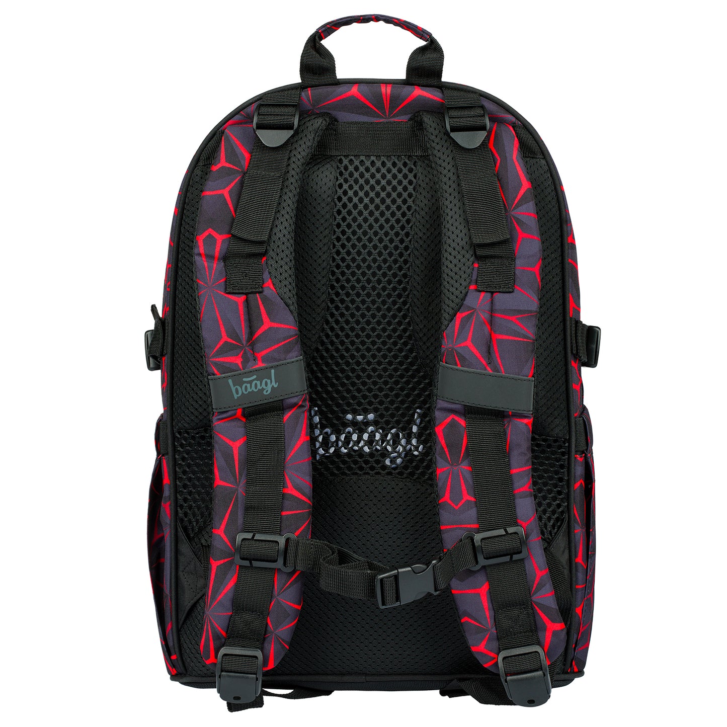 Core Red Polygon Rucksack-Set 3tlg: Rucksack, Federmäppchen, Turnbeutel