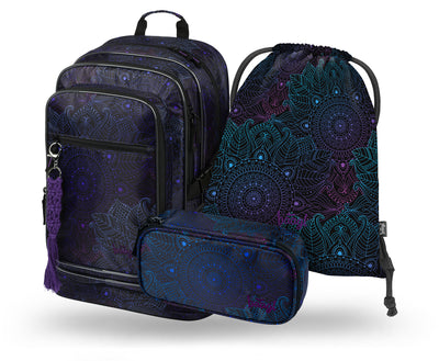 Cubic Zen Rucksack-Set 3tlg: Rucksack, Federmäppchen, Turnbeutel