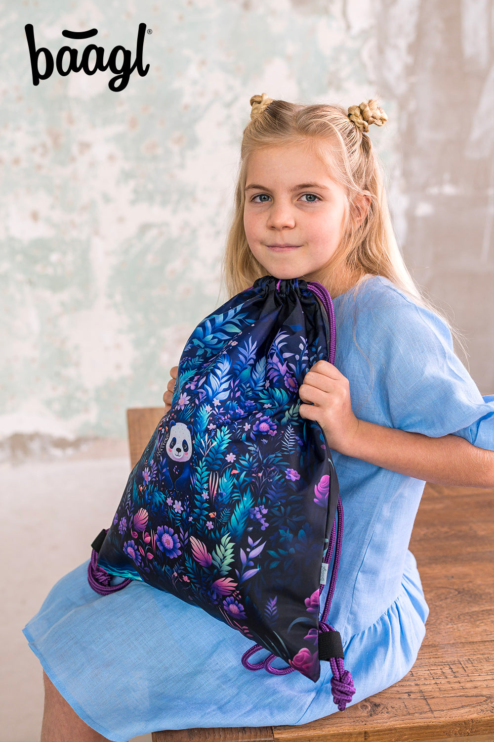 Ergo Jungle Panda Schulranzen-Set 3tlg: Schulranzen, Federmäppchen, Turnbeutel