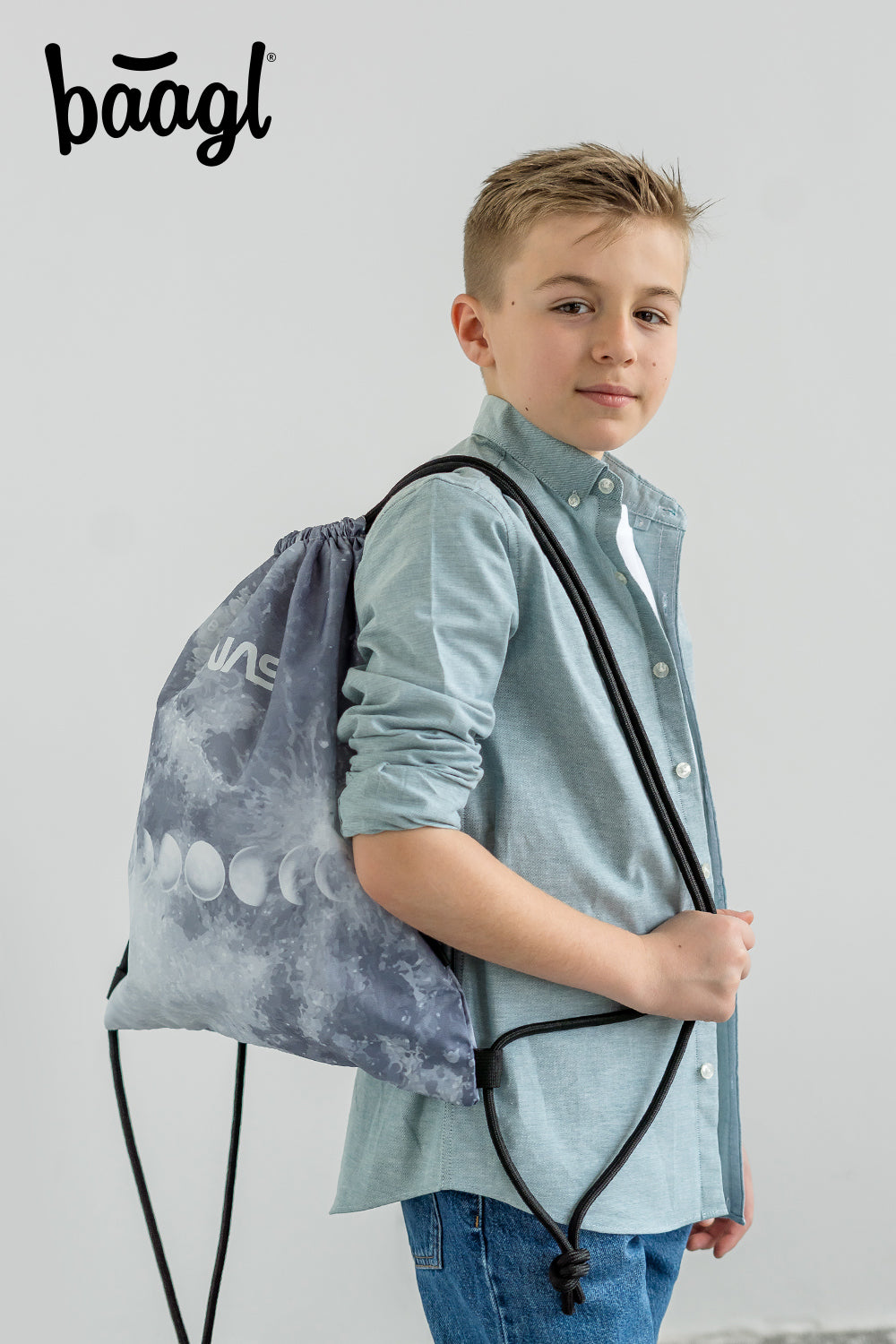 Skate NASA Grey Rucksack-Set 3tlg: Rucksack, Federmäppchen, Turnbeutel