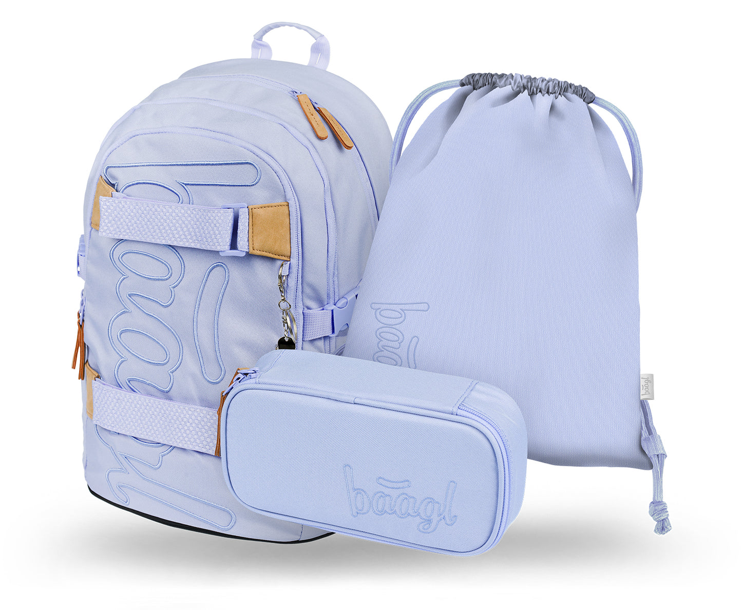 Skate Lilac Rucksack-Set 3tlg: Rucksack, Federmäppchen, Turnbeutel