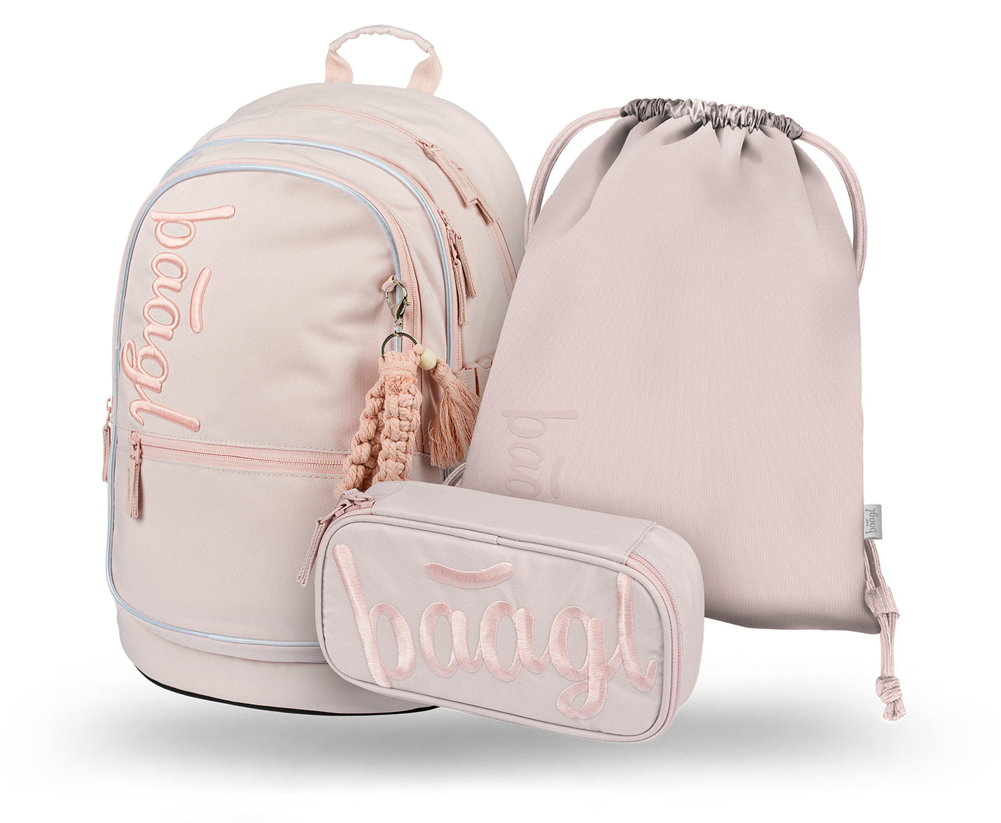Core Creamy Rucksack-Set 3tlg: Rucksack, Federmäppchen, Turnbeutel