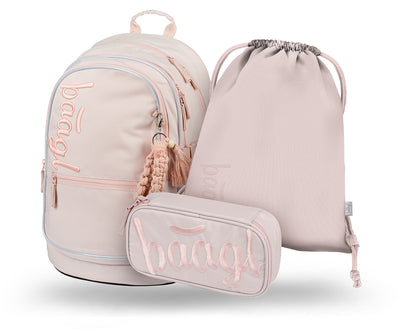 Core Creamy Rucksack-Set 3tlg: Rucksack, Federmäppchen, Turnbeutel