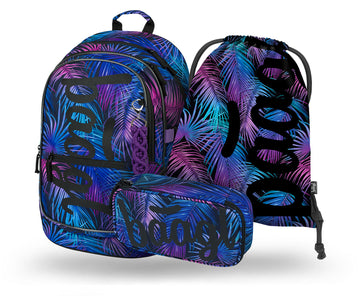 Core Palm Rucksack-Set 3tlg: Rucksack, Federmäppchen, Turnbeutel
