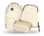 Coolmate Beige Rucksack-Set 3tlg: Rucksack, Federmäppchen, Turnbeutel