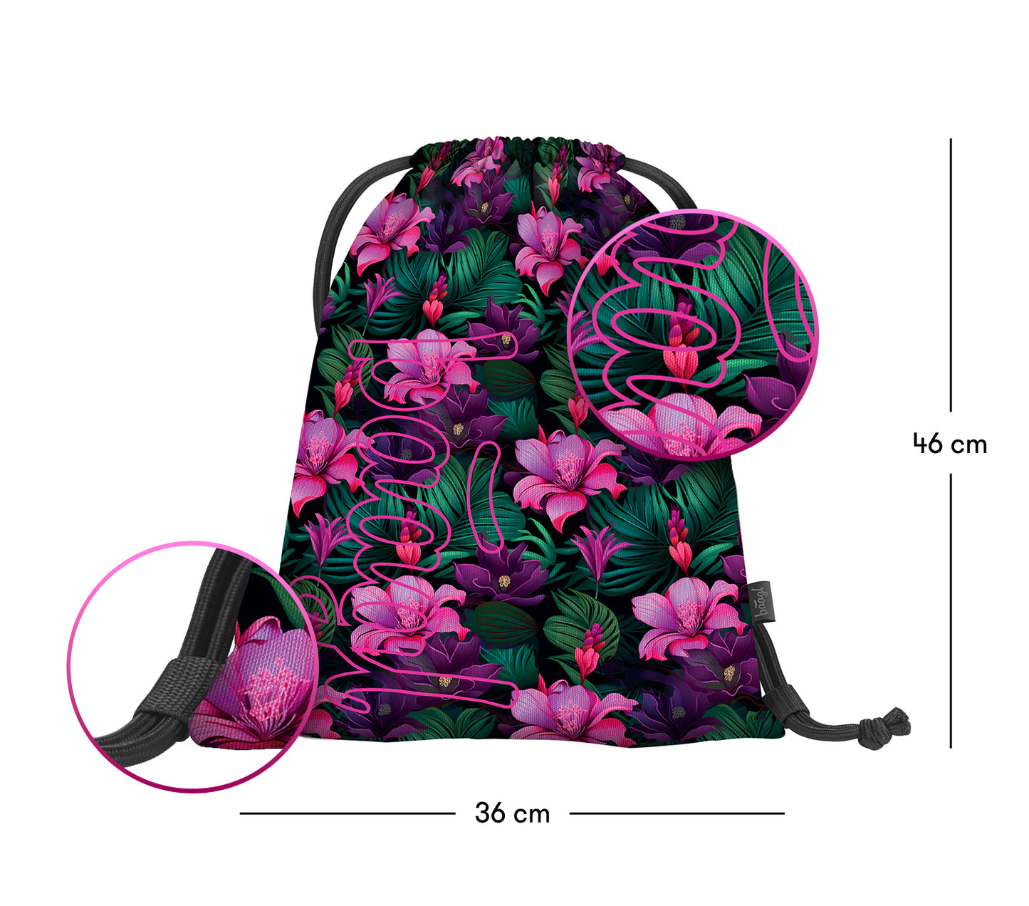 Coolmate Paradise Rucksack-Set 3tlg: Rucksack, Federmäppchen, Turnbeutel