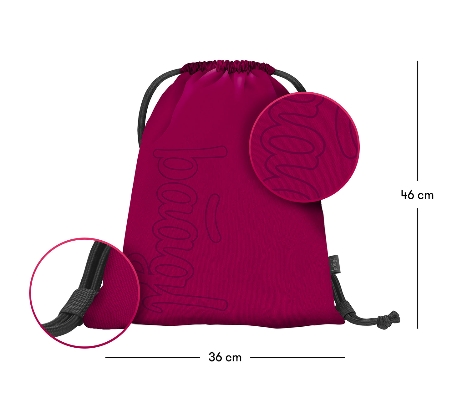 Coolmate Ruby Rucksack-Set 3tlg: Rucksack, Federmäppchen, Turnbeutel