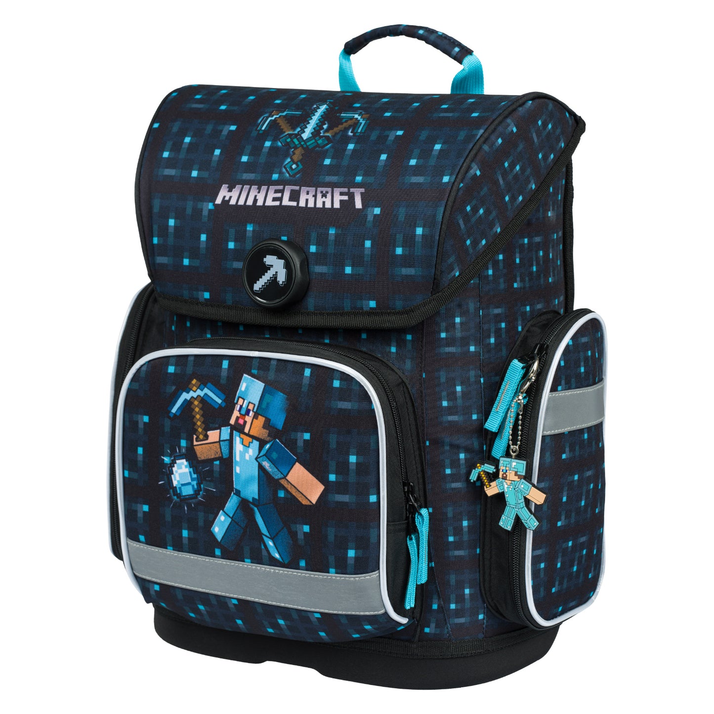 Schulranzen Ergo Minecraft Blue Axe
