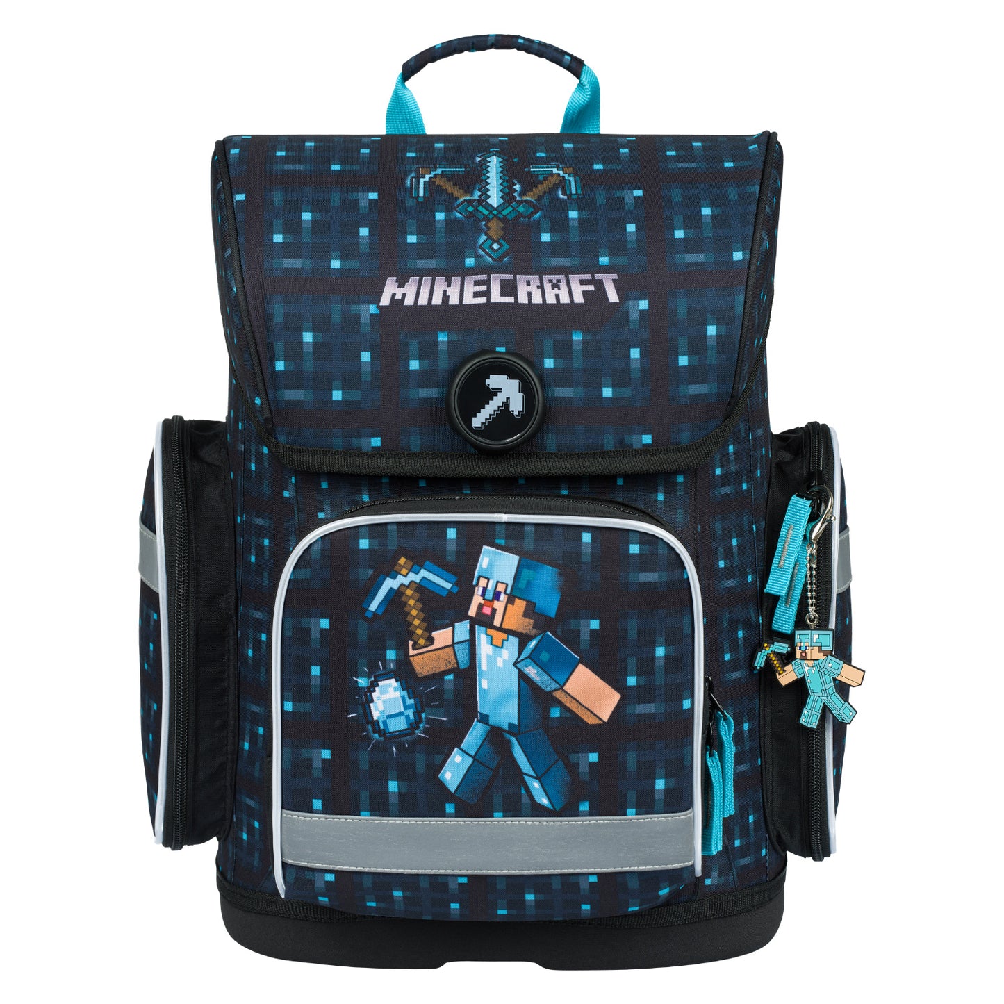 Schulranzen Ergo Minecraft Blue Axe