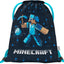 Ergo Minecraft Blue Axe Schulranzen-Set 3tlg: Schulranzen, Federmäppchen, Turnbeutel