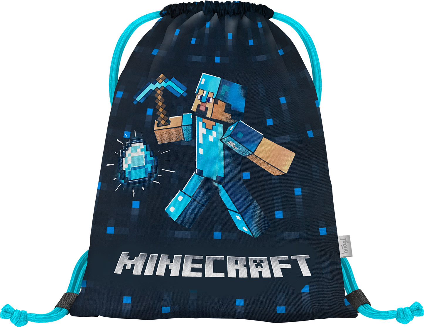 Ergo Minecraft Blue Axe Schulranzen-Set 3tlg: Schulranzen, Federmäppchen, Turnbeutel