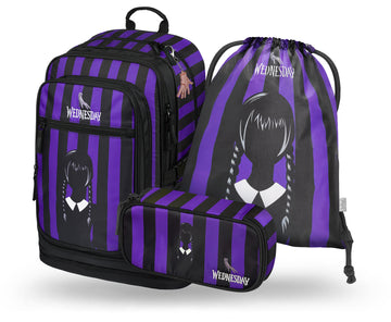 Cubic Wednesday Rucksack-Set 3tlg: Rucksack, Federmäppchen, Turnbeutel