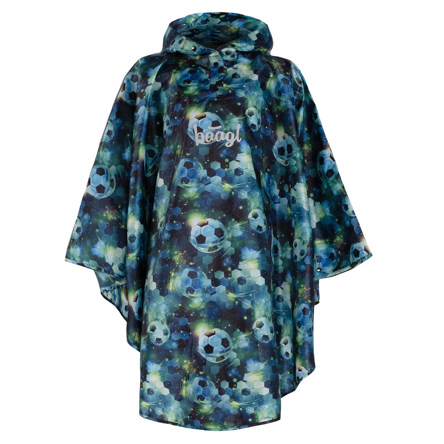 Outdoor-Regenponcho Fußball Gr. M (130 -150 cm)
