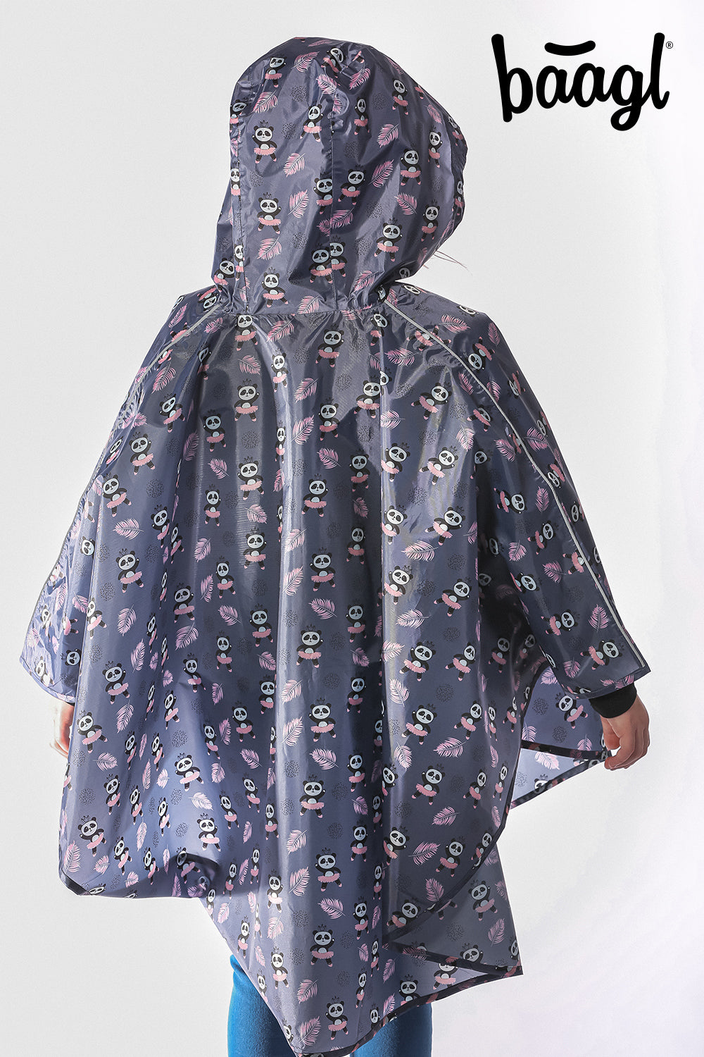 Outdoor-Regenponcho Panda Gr. XS (90 -110 cm)