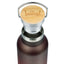 Thermoflasche mit Bambusdeckel Gradient rot-schwarz, 500 ml
