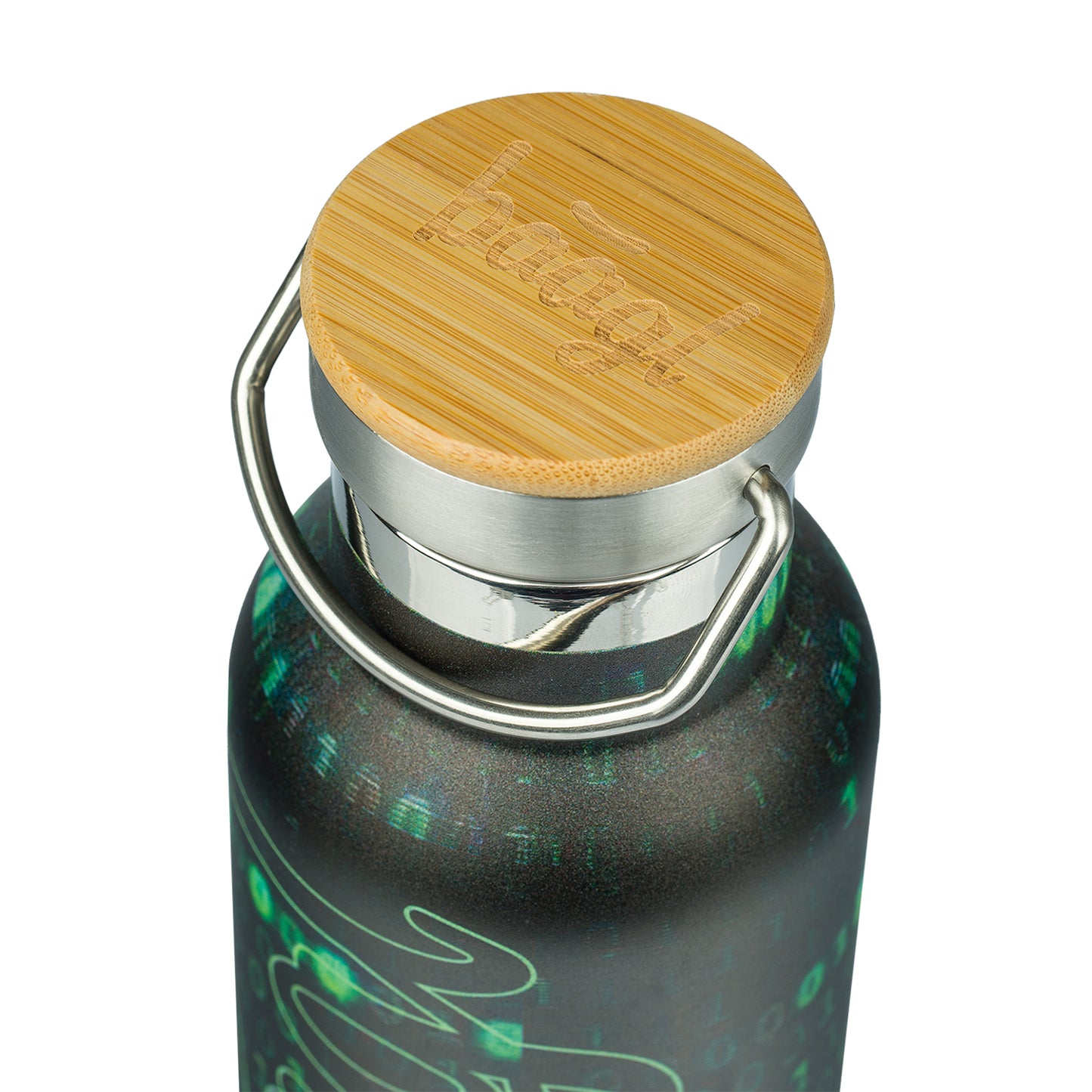 Thermoflasche mit Bambusdeckel Numbers, 500 ml