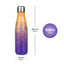 Thermoflasche mit Metalldeckel Gradient gelb-violett, 500 ml