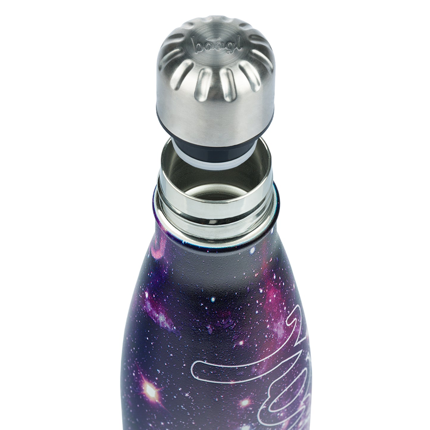 Thermoflasche mit Metalldeckel Galaxy, 500 ml
