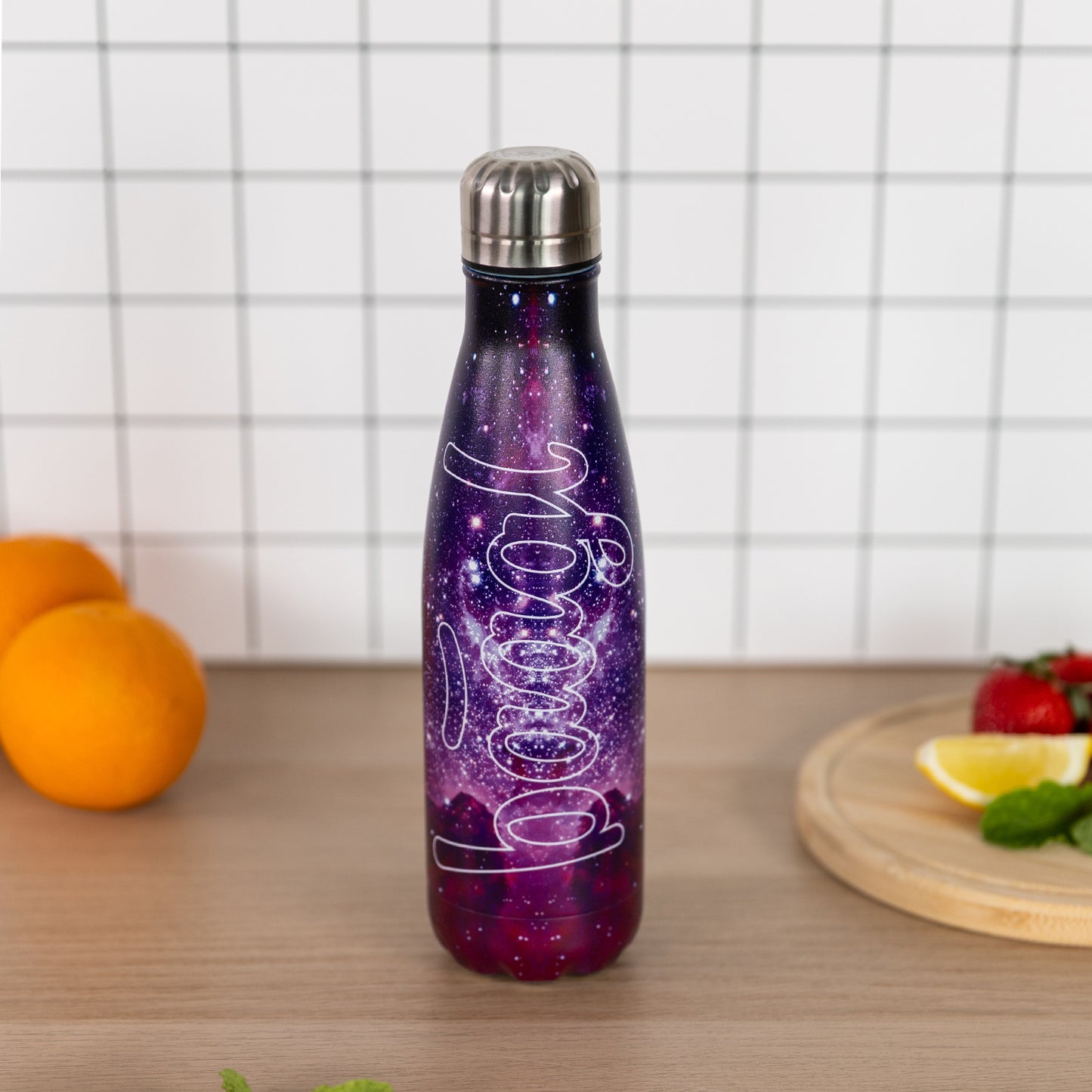 Thermoflasche mit Metalldeckel Galaxy, 500 ml