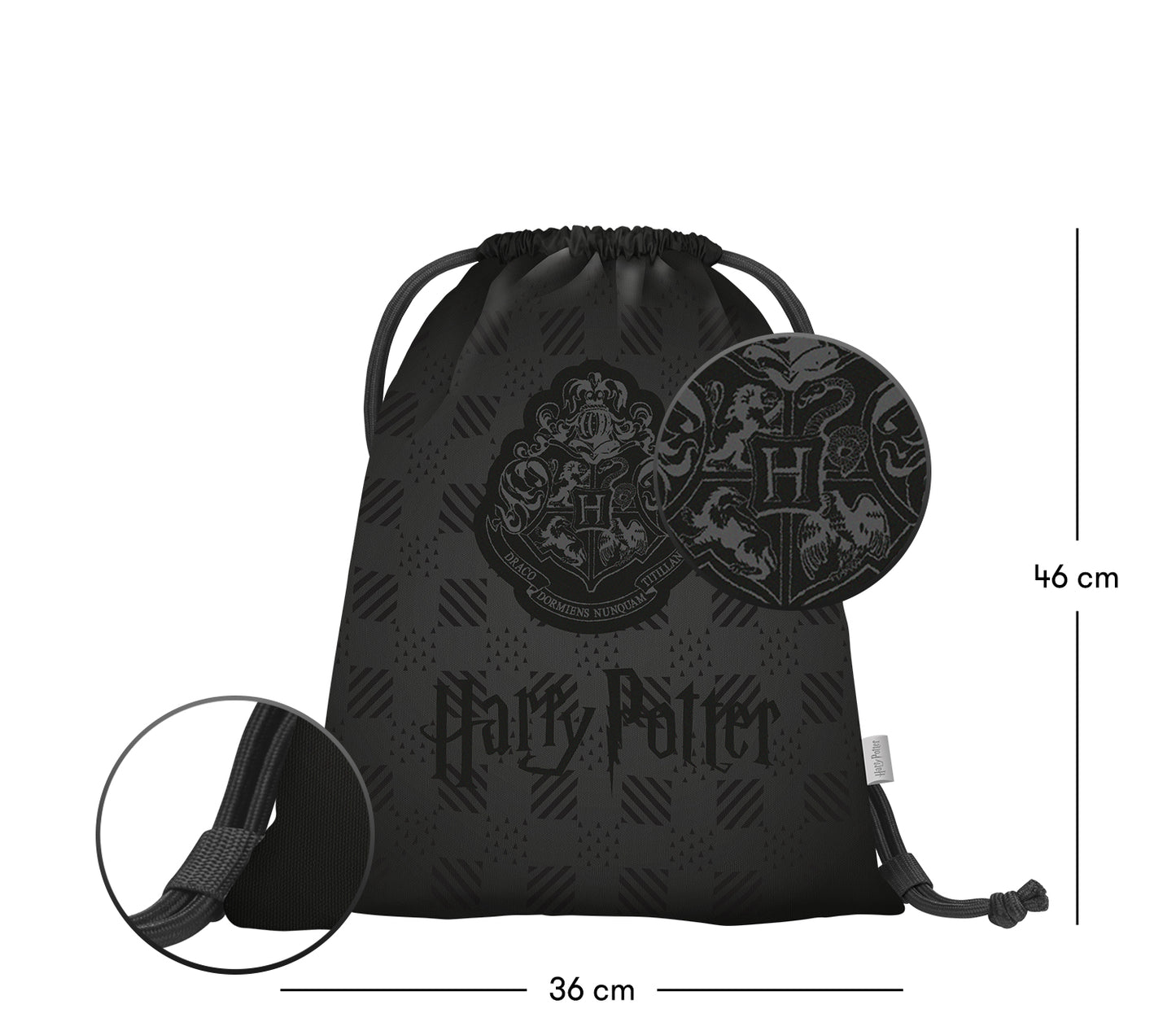 Turnbeutel Harry Potter Hogwarts Schwarz