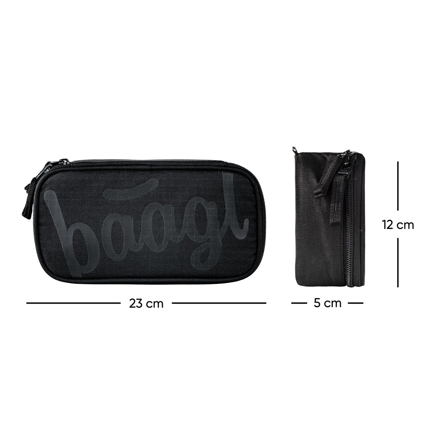 Federmäppchen Etui Uni schwarz