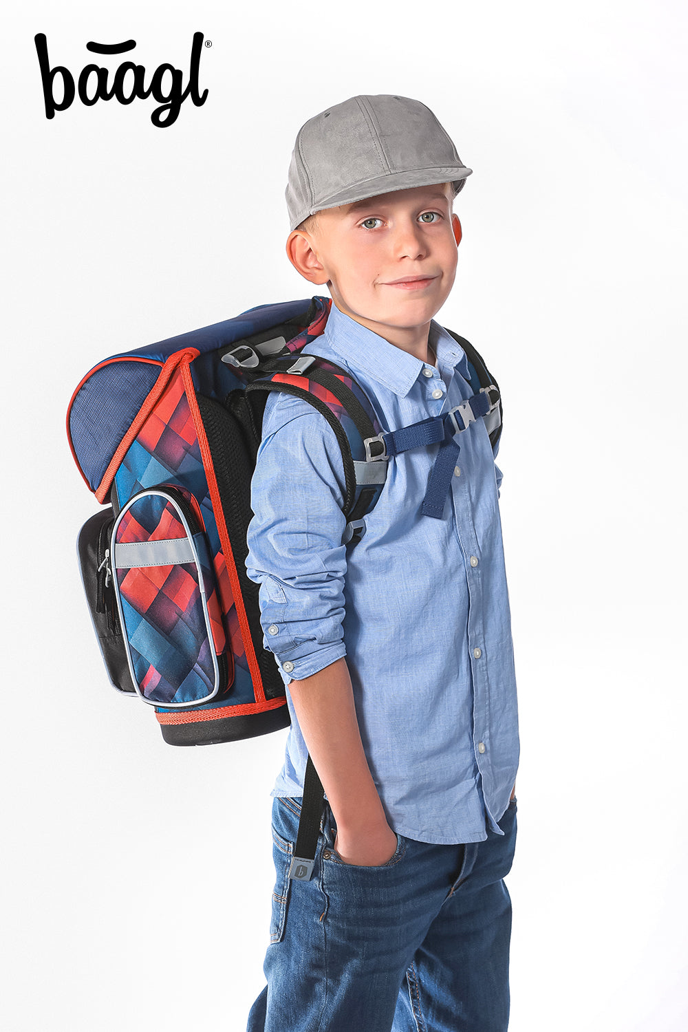 Ergo Lebensretter Schulranzen-Set 5tlg: Schulranzen, Federmäppchen, Turnbeutel, Schürze, Geldbeutel