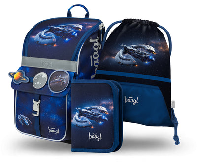 Zippy Space Ship Schulranzen-Set 3tlg: Schulranzen, Federmäppchen, Turnbeutel