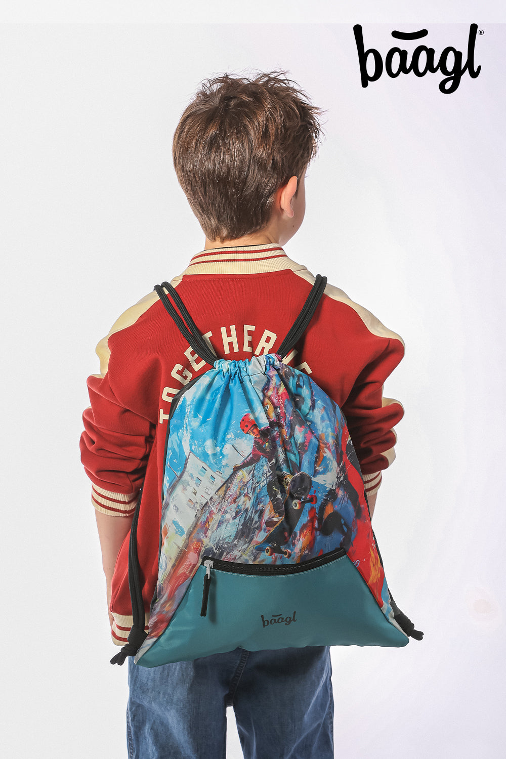 Turnbeutel mit Tasche Skatepark