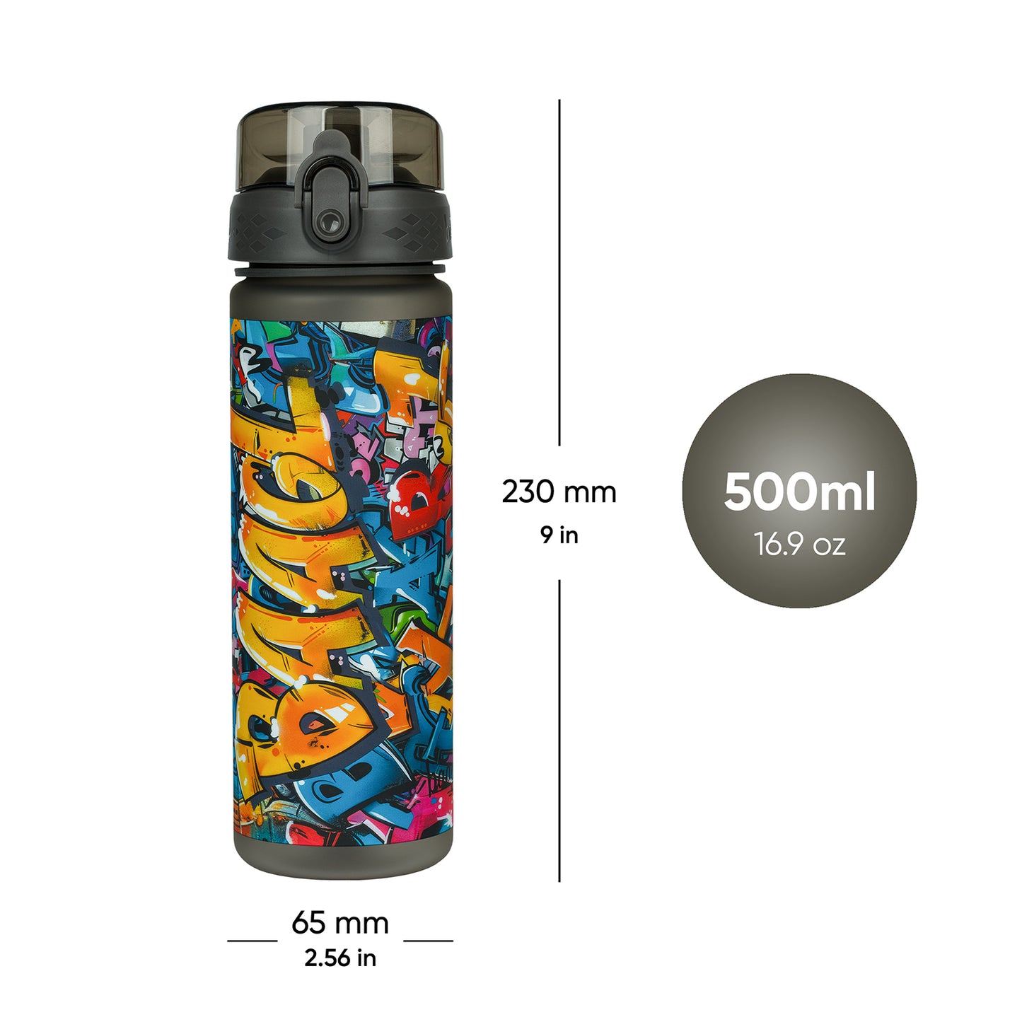 Tritan Trinkflasche Skatepark, 500 ml