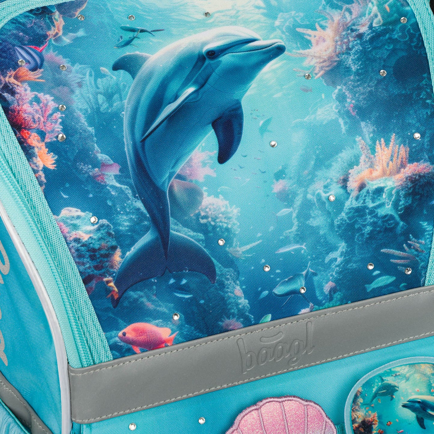 Zippy Delphin Schulranzen-Set 3tlg: Schulranzen, Federmäppchen, Turnbeutel