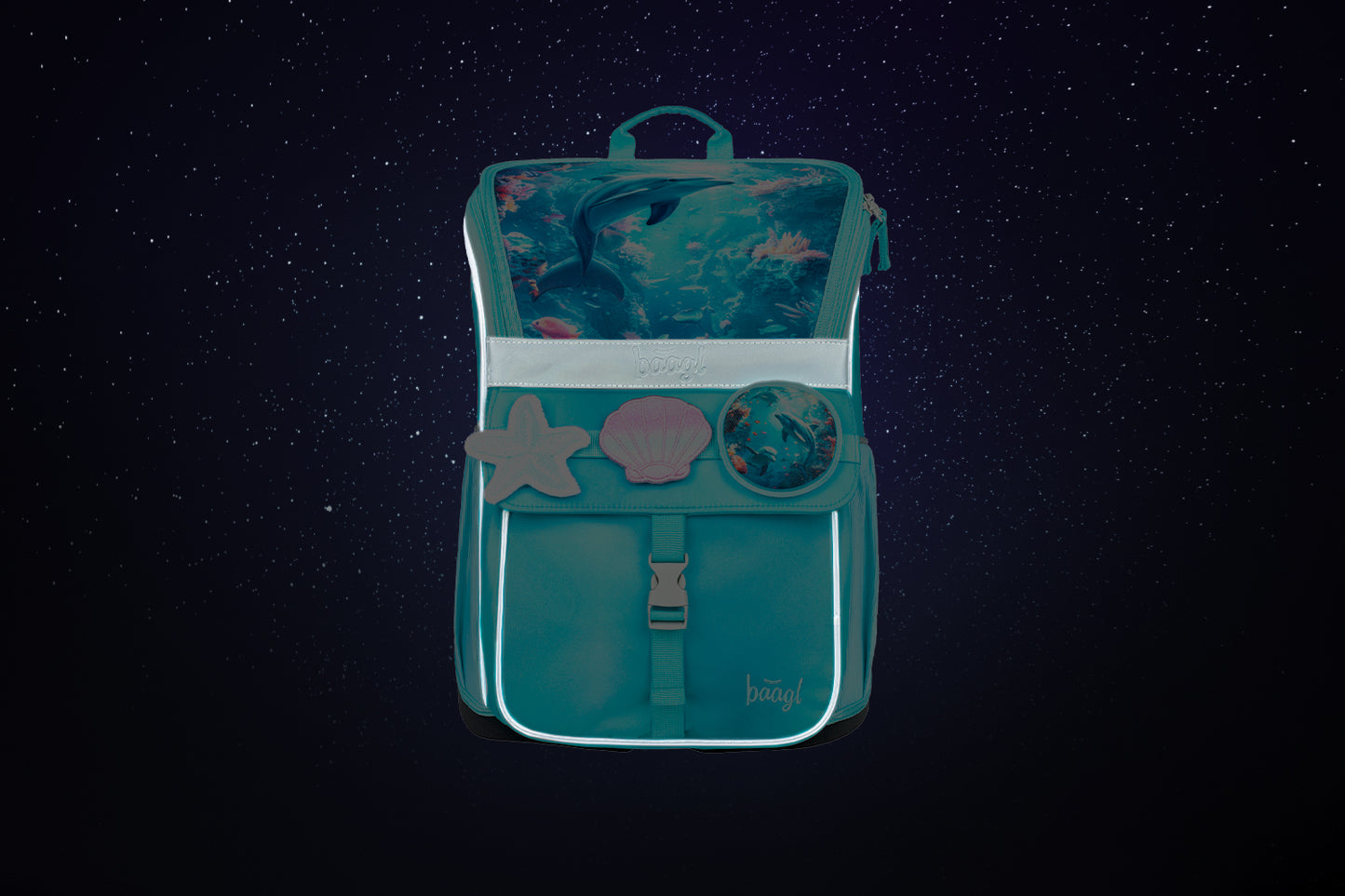 Zippy Delphin Schulranzen-Set 3tlg: Schulranzen, Federmäppchen, Turnbeutel