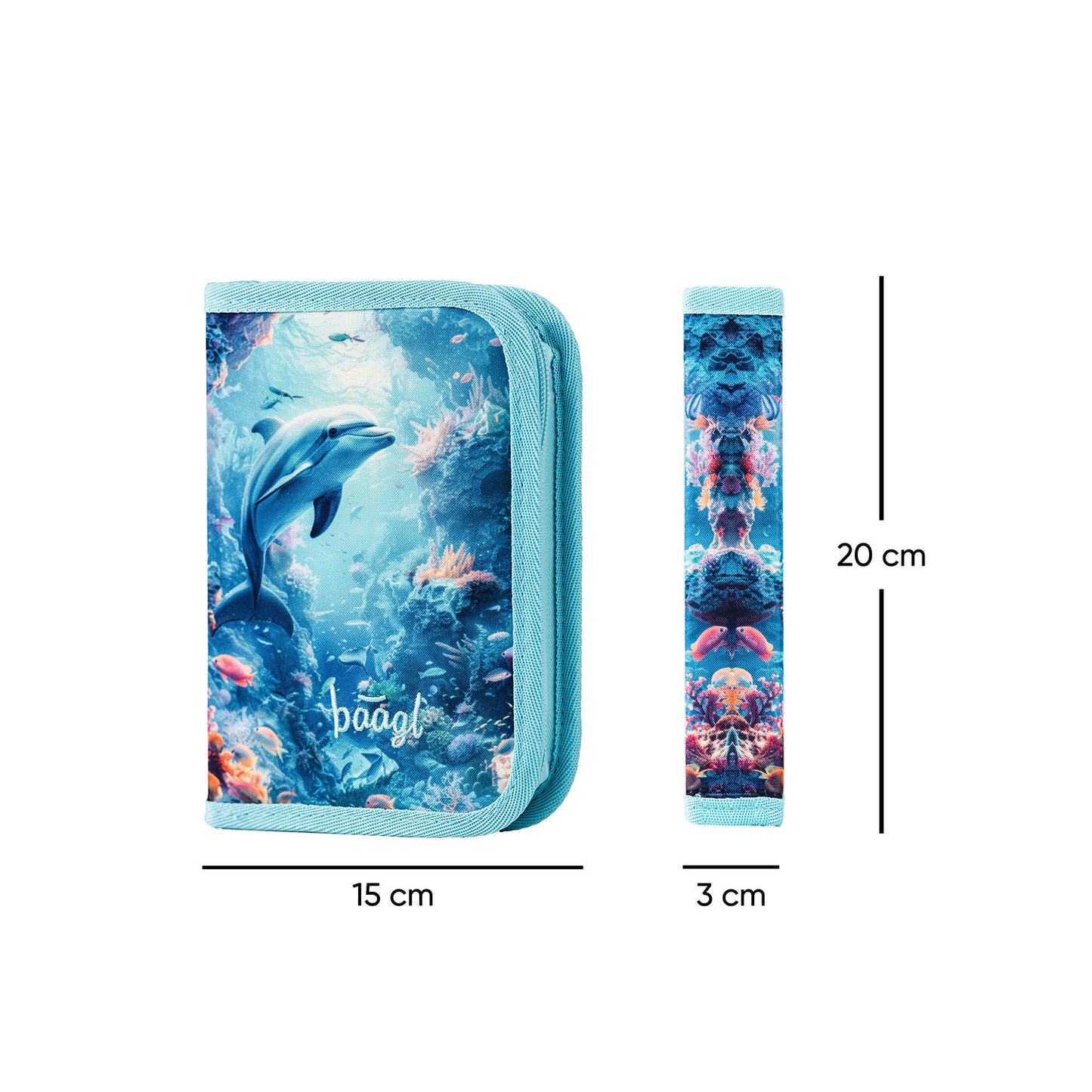 Zippy Delphin Schulranzen-Set 3tlg: Schulranzen, Federmäppchen, Turnbeutel