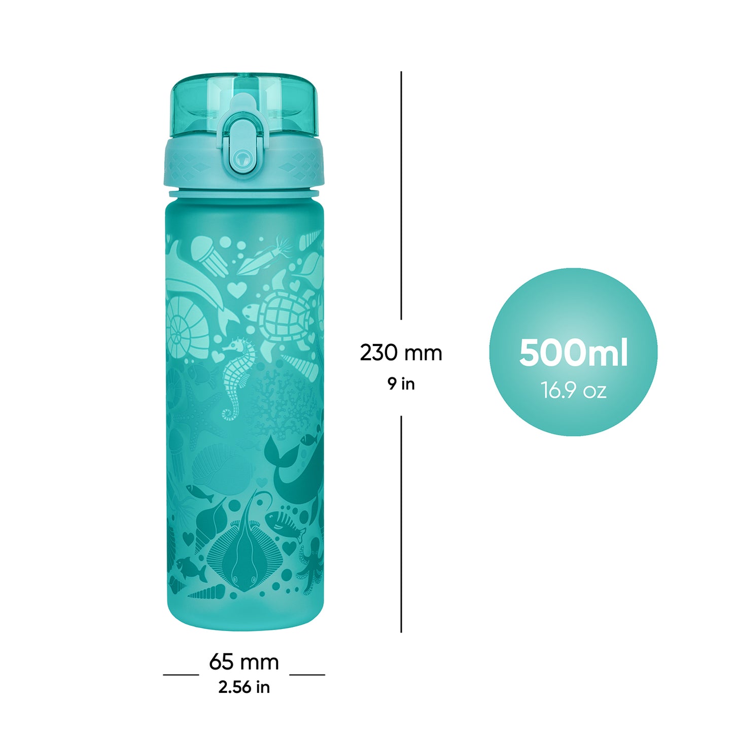Tritan Trinkflasche Delfin, 500 ml