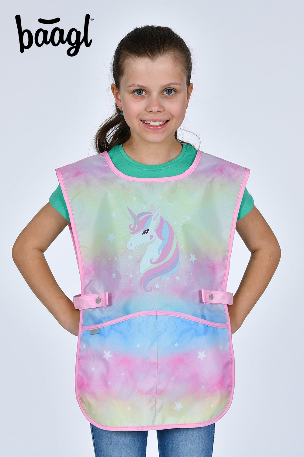 Kinderschürze Regenbogen Einhorn