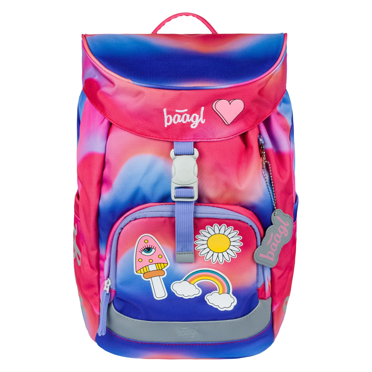 Airy Rainbow Rot Rucksack-Set 5tlg: Rucksack, Federmäppchen, Turnbeutel, Heftmappe, Brotdose