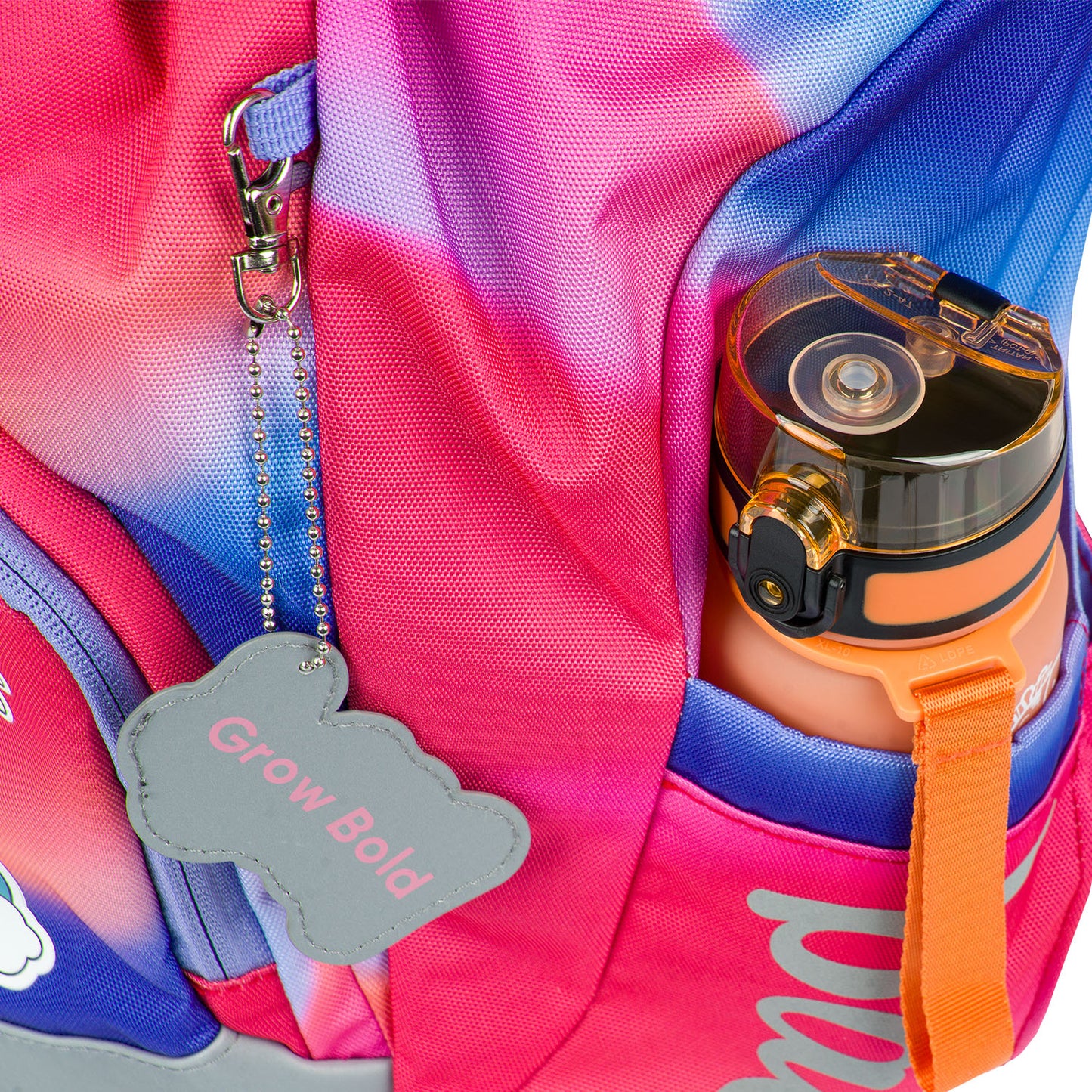 Airy Rainbow Rot Rucksack-Set 5tlg: Rucksack, Federmäppchen, Turnbeutel, Heftmappe, Brotdose